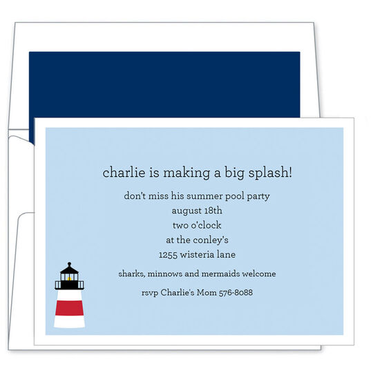 Lighthouse Invitations